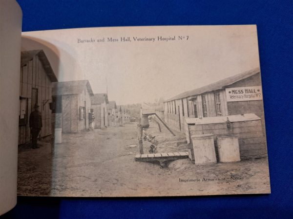 world-war-one-photo-histoy-book-of-the-veterinary-hospital-number-9-in-france-post-card-type